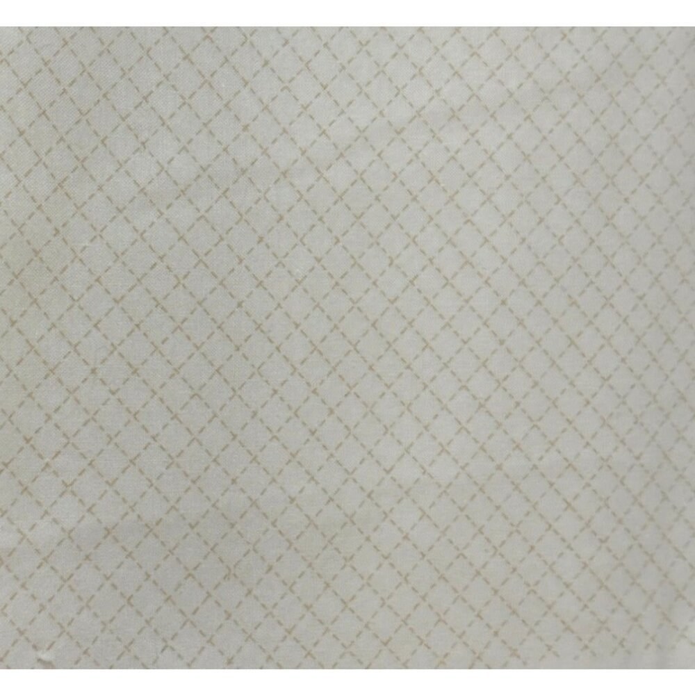 Garden View Pale Yellow Cotton Fabric 1/2 yard x 44" Trellis Design Free Spirit